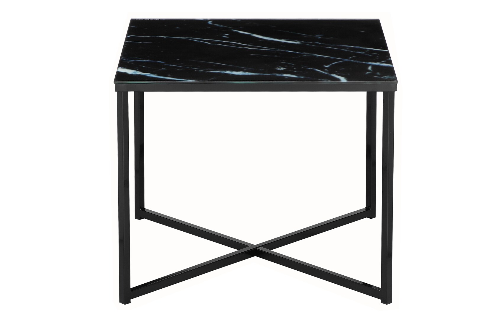 Beistelltisch Silber 55×55 cm Wohnzimmertisch Couchtisch Sofatisch Glastisch | 04059865176234