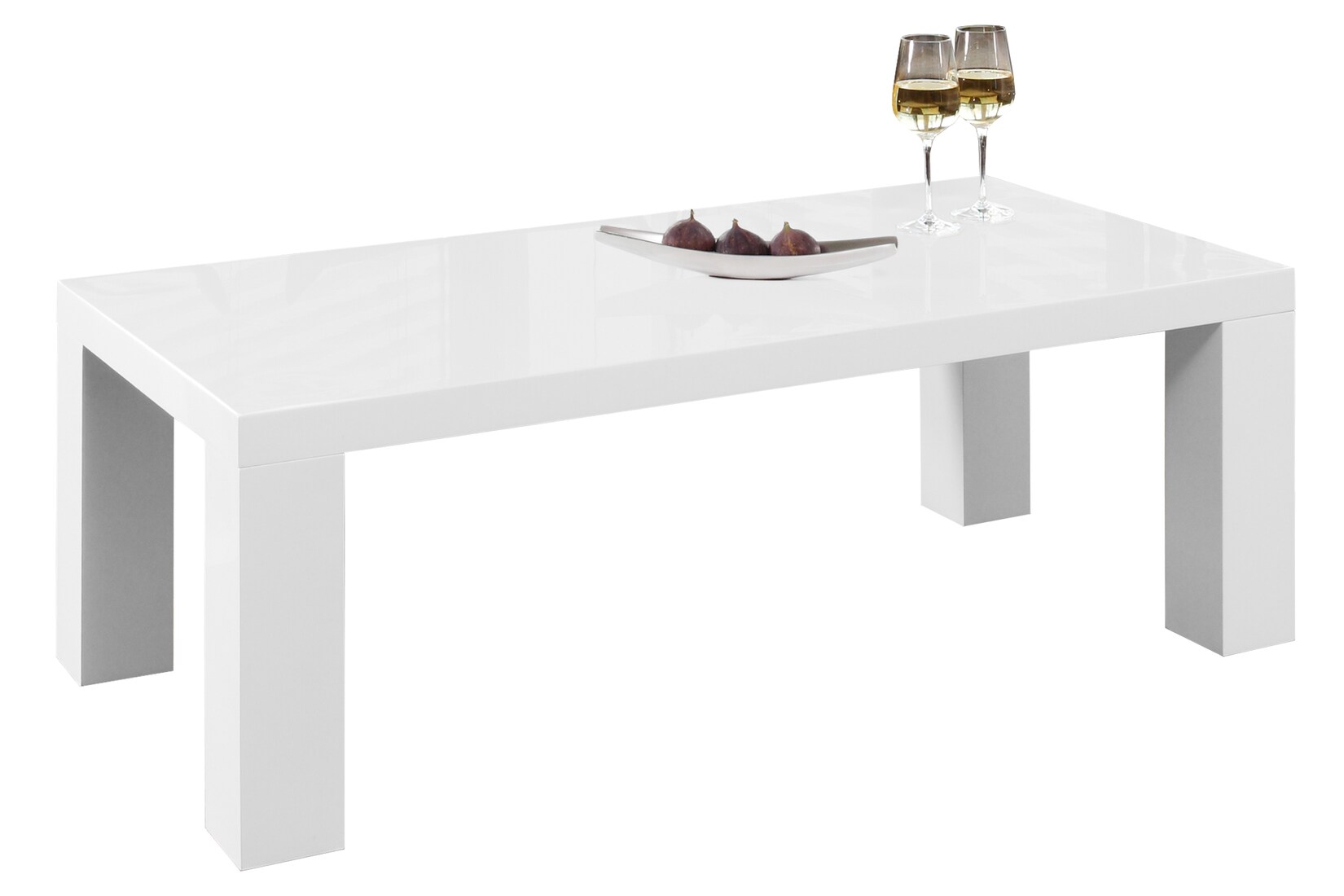 Couchtisch 120×60 hochglanz Beistelltisch Sofatisch Wohnzimmertisch Tisch weiß | 04059865177040