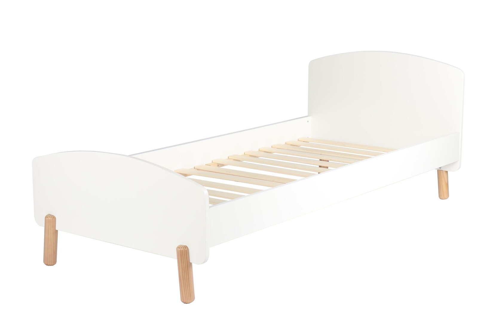 Einzelbett 90x200cm Gästebett Holz Kinderbett Bettgestell Bettrahmen | 04059865177910