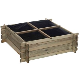Kiefer Holz Hochbeet 100x100 Bausatz Pflanzbeet Pflanzkasten Gemüse Kräuter Beet - Bild 1