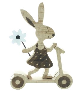 Häsin Osterfahrt Ostern Osterfigur Figur Osterdeko Frühling Deko Dekoration - Bild 1