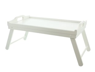 Tablett Simply White mit Füßen Tablett Holztablett Serviertablett Küchendeko - Bild 1