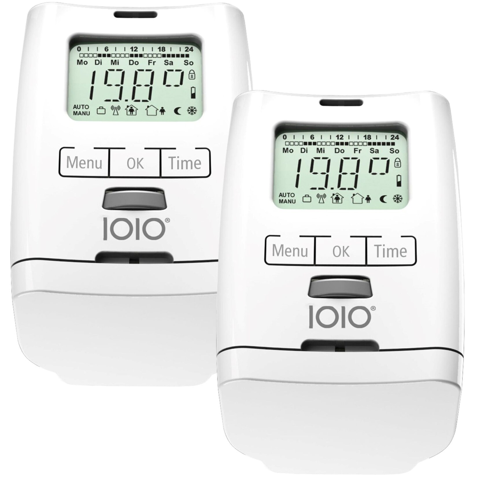 2 Stück HT 2000 Elektronischer Heizkörperthermostat Made in Germany