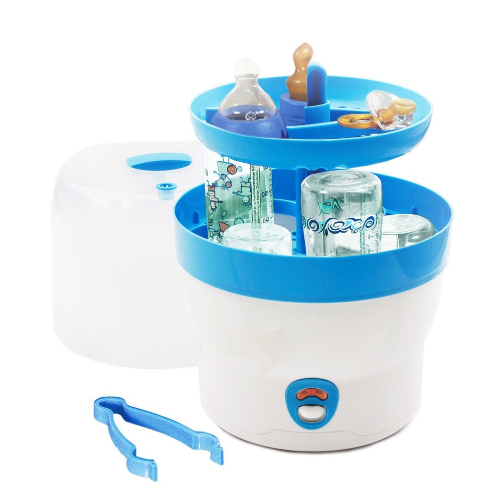 Babyruf BS 29b Babyflaschen Sterilisator f&uuml;r 6 Flaschen, Blau - Bild 1