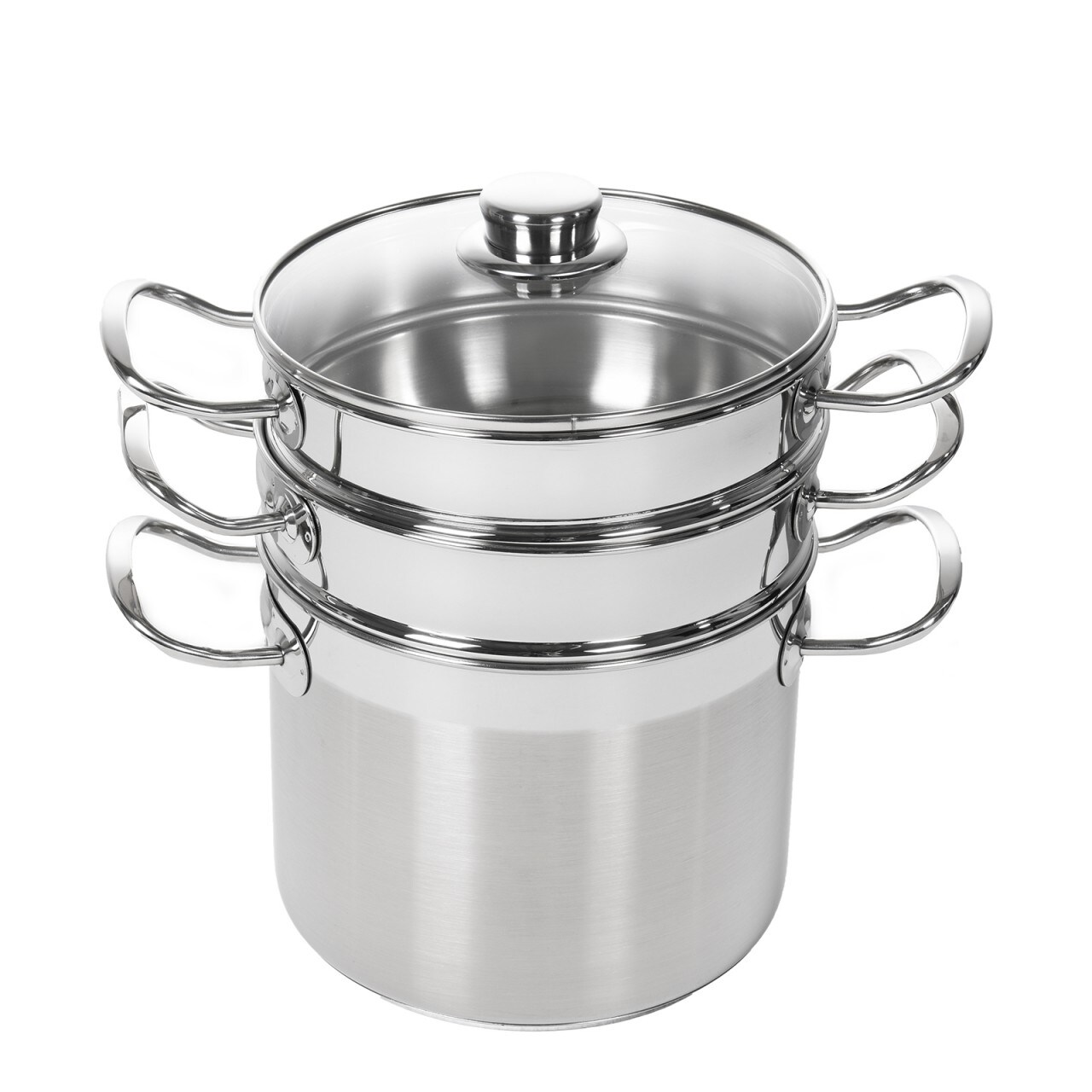 PINTINOX GRANVAPORE PIU 4-tlg. Edelstahl Dampf Kochtopf 5 l - Bild 1