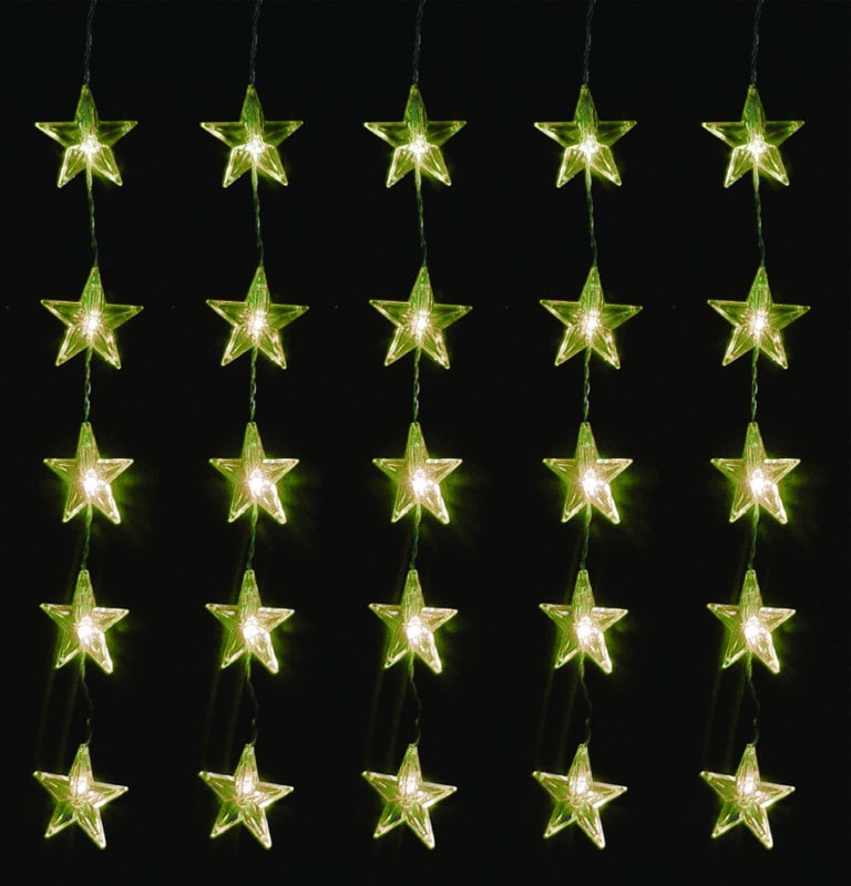 LEX 80er LED Sternenvorhang f&uuml;r Innen und Au&szlig;en, IP44, 1 m - Bild 1