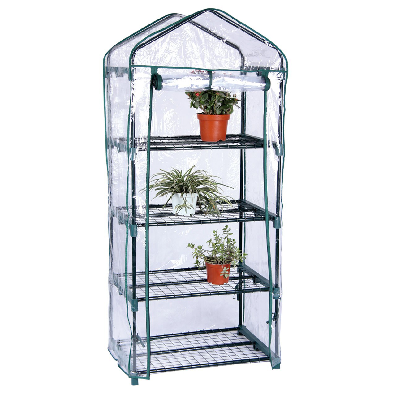 LEX Gewächshaus, PVC Folie, mit 4 Etagen, 69 x 50 x 160 cm | 04039214996812