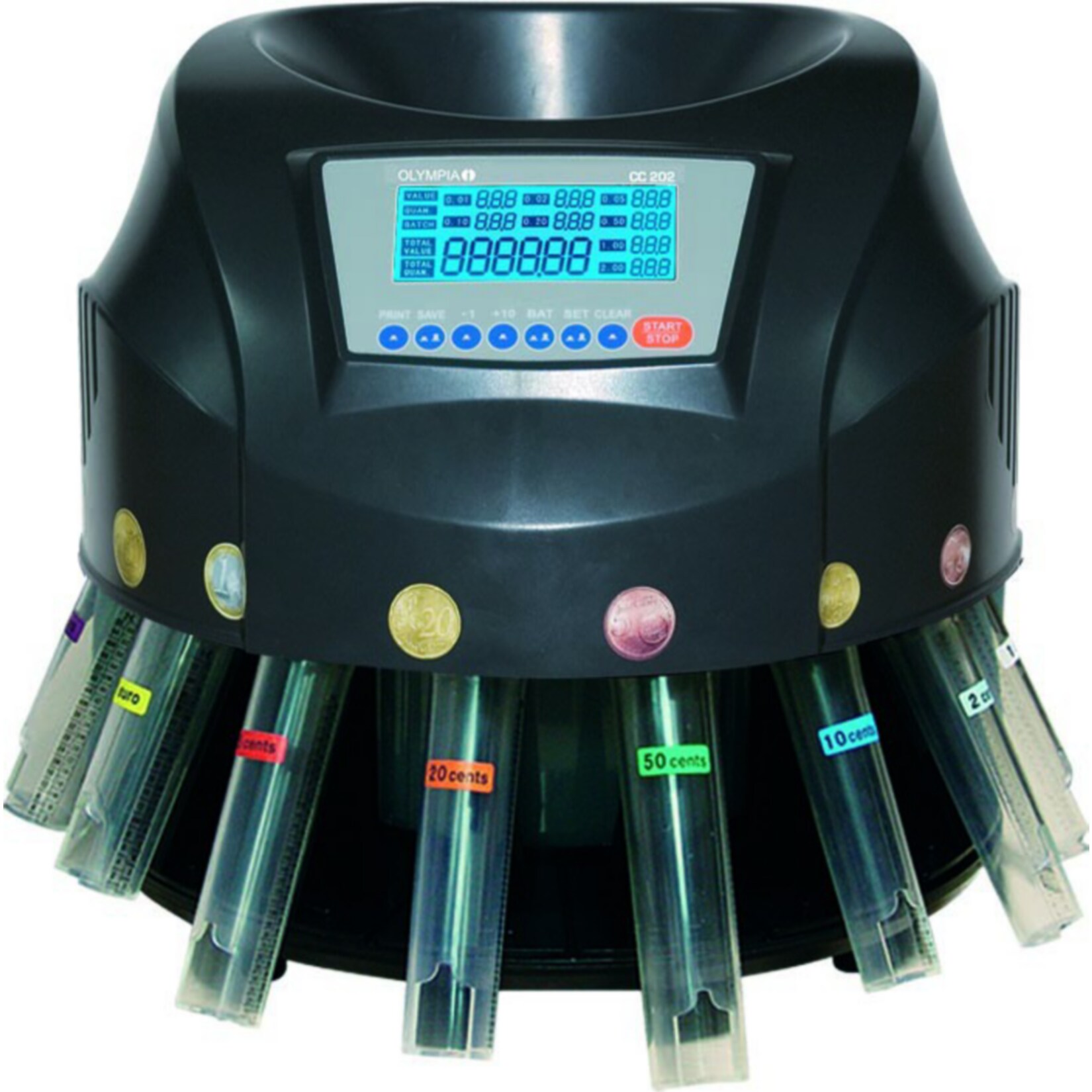OLYMPIA CC 202 Münzzähl- und Sortiergerät | 04030152948888