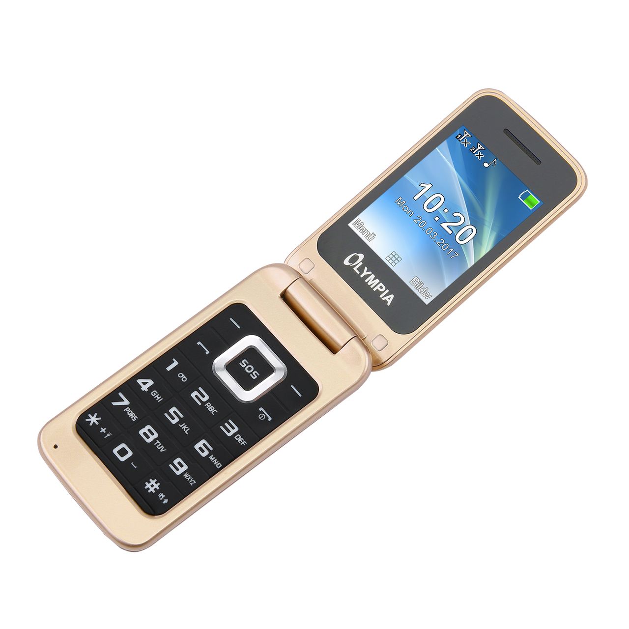 OLYMPIA Luna Senioren Mobiltelefon Handy mit gro&szlig;en Tasten Gold - Bild 1