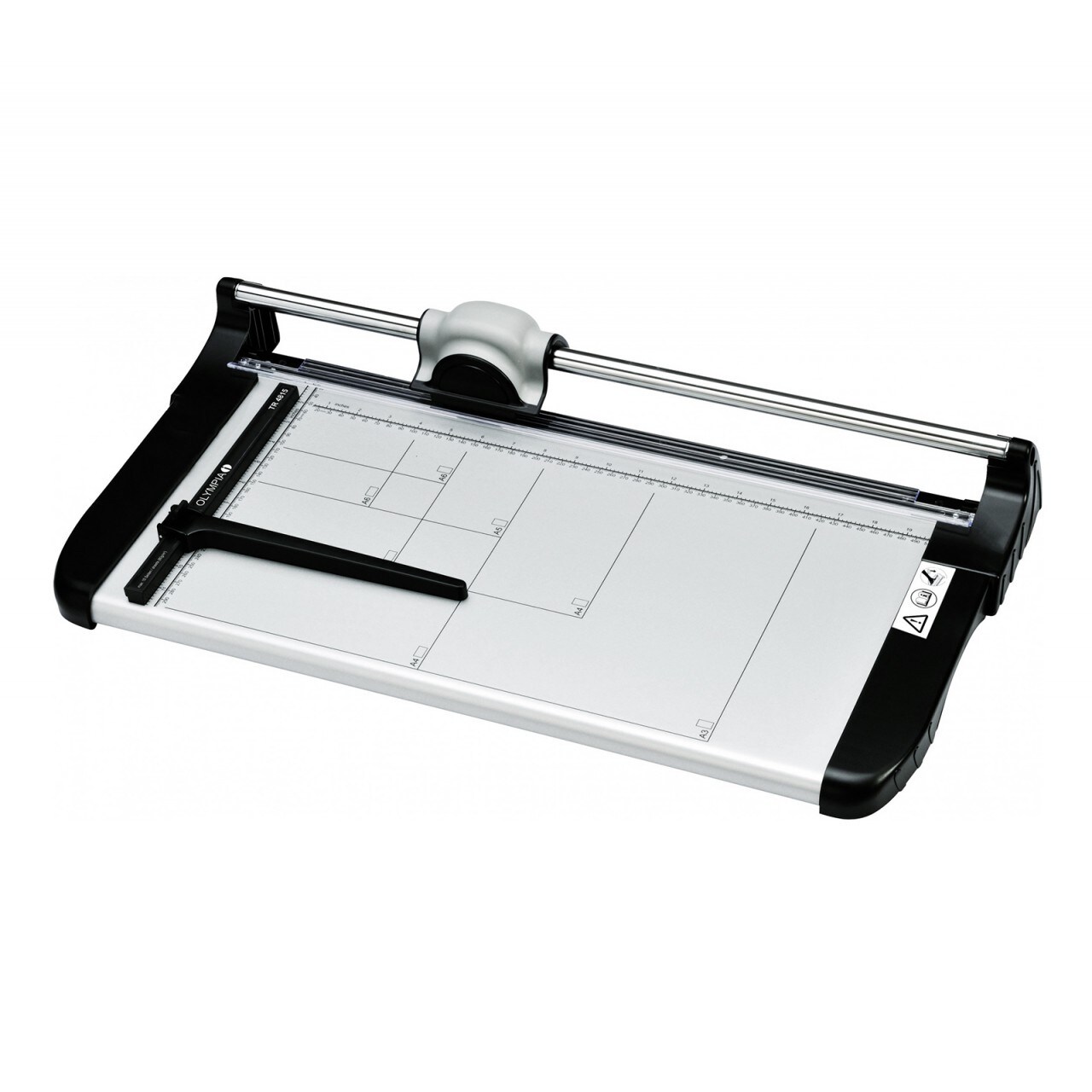 OLYMPIA TR 4815 Profi Rollenschneidegerät, DIN A3, bis 15 Blatt, Silber/Schwarz
