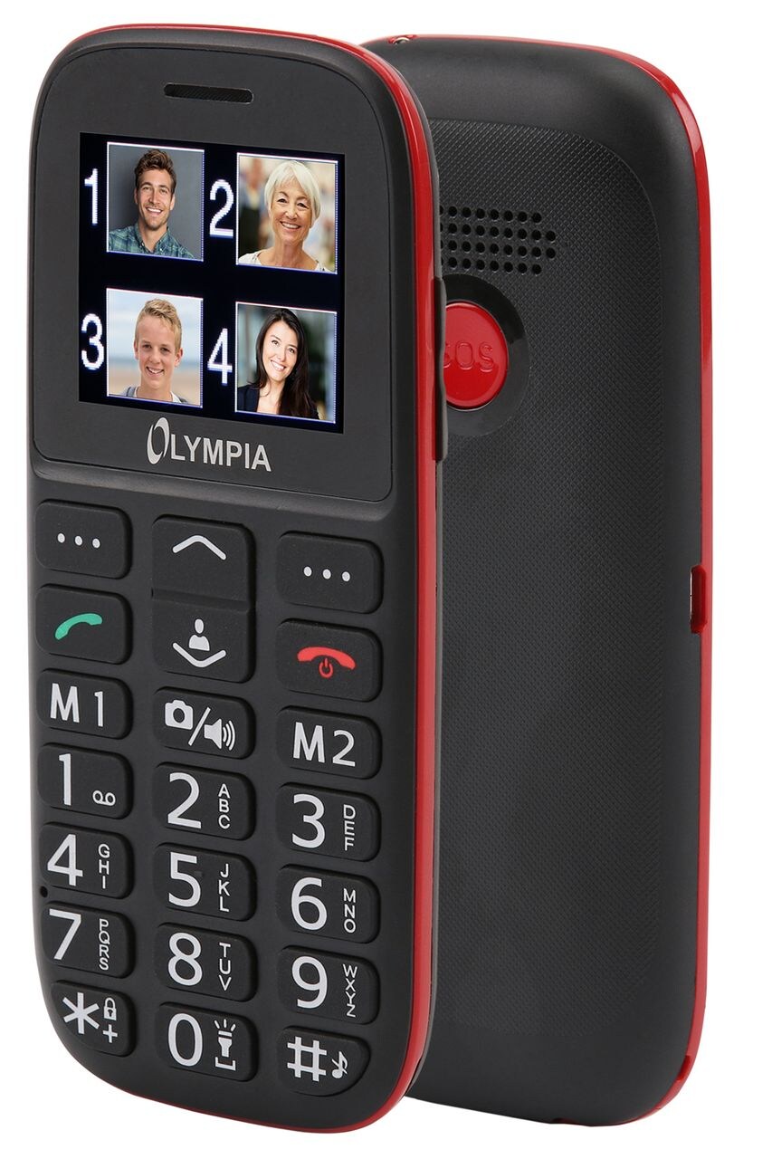 OLYMPIA Bella Senioren Mobiltelefon, Handy große Tasten, Bluetooth, Ladestation
