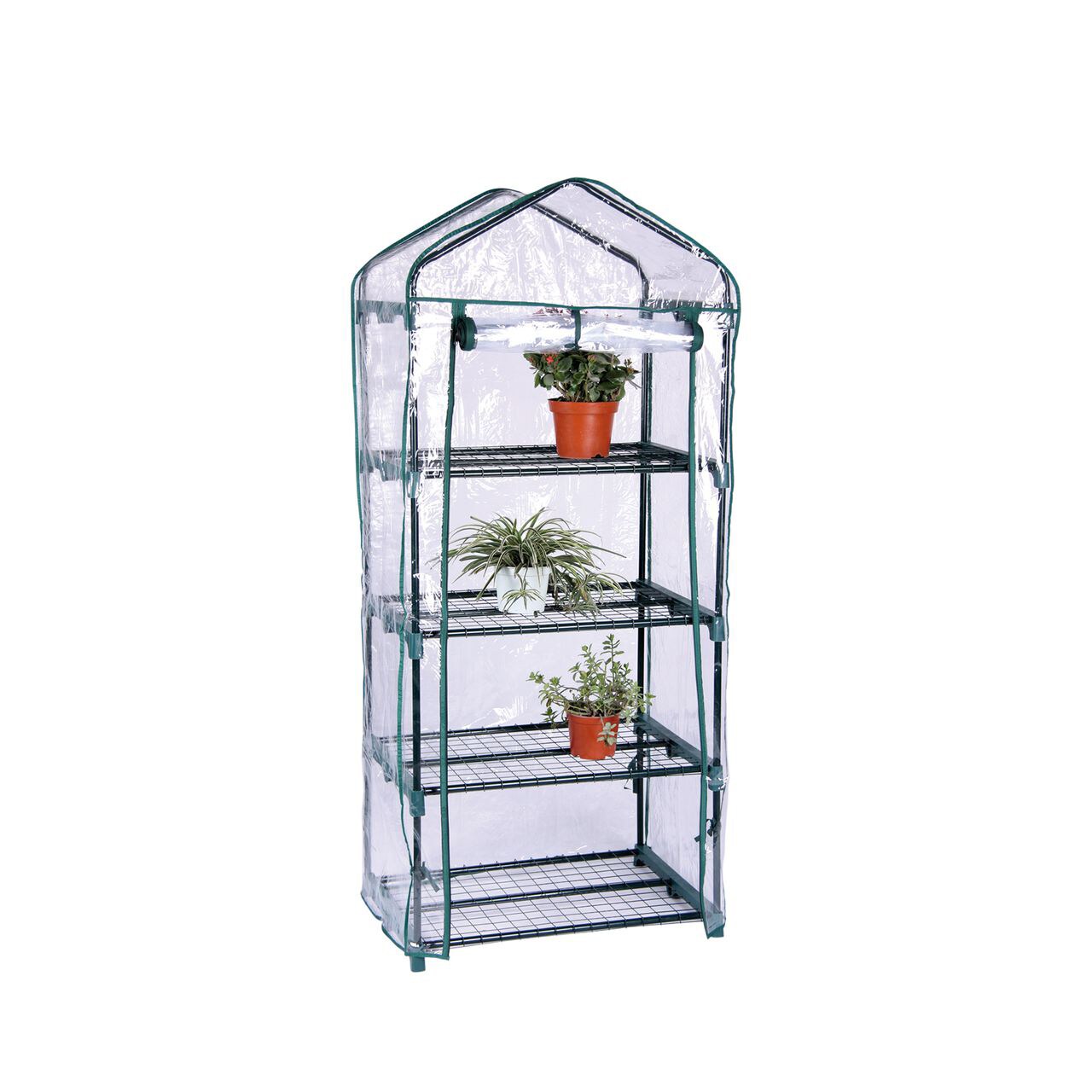 LEX Gewächshaus, PVC Folie, mit 4 Etagen, 50 x 45 x 130 cm | 04039214998830