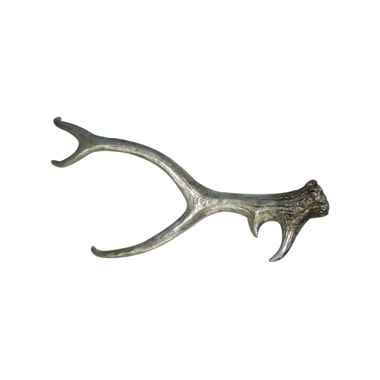 LEX Deko Tisch- & Wand Deko Hirschgeweih ca. 27 x 10 x 67 cm Silber | 04039214920503