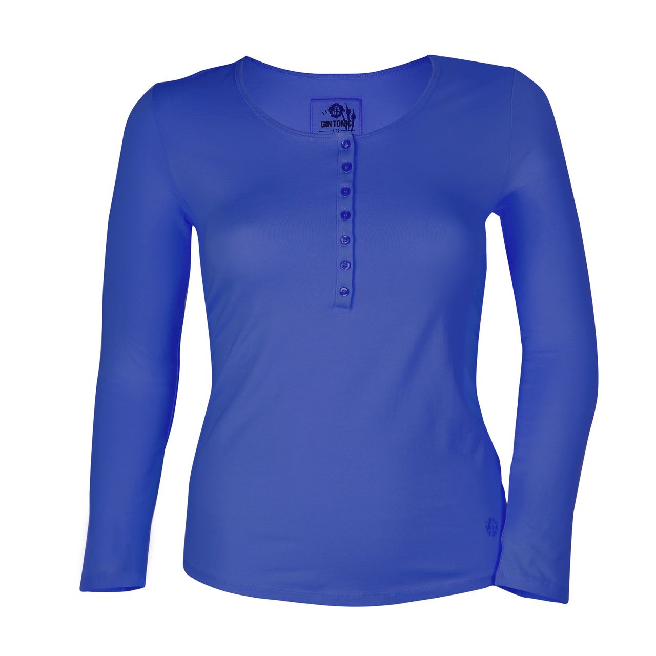 GIN TONIC Damen Langarm Shirt/m /blau - Bild 1