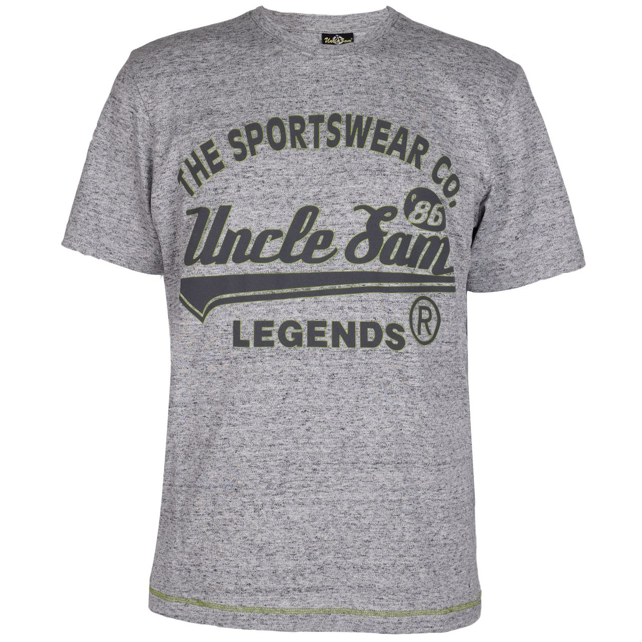 UNCLE SAM Herren T-Shirt, Konturdruck,M, rey melange - Bild 1