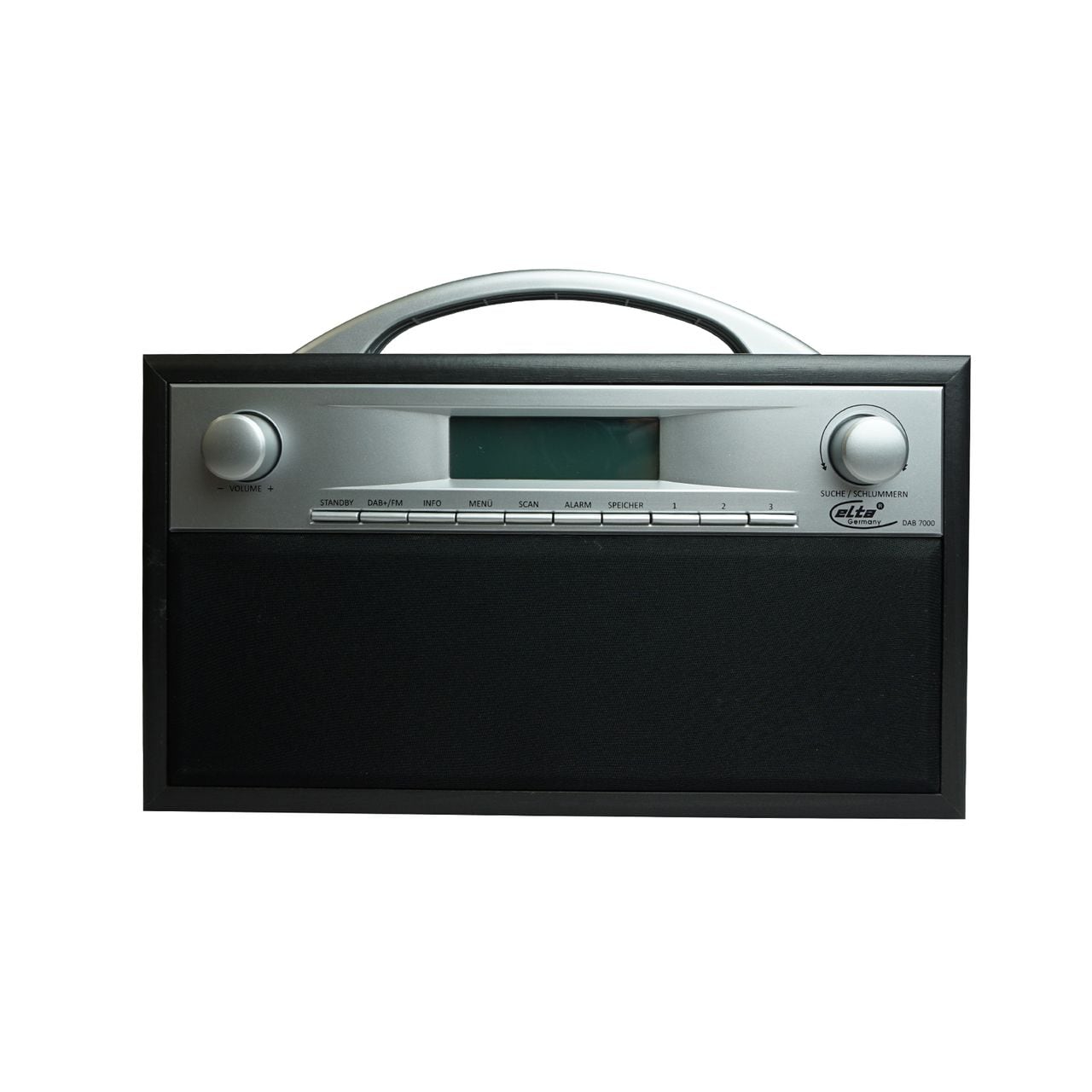 ELTA DAB-7000.1 DAB+ Radio, Holzgeh&auml;use, Schwarz/ Grau - Bild 1