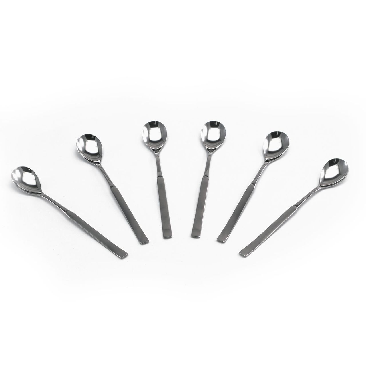 SSW Pearl L&ouml;ffel-Set Latte Macchiato, Edelstahl, seidenmatt  6-teilig - Bild 1