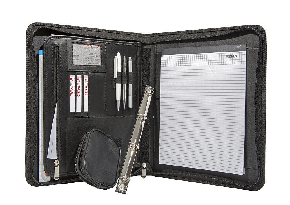 GENIE Frankfurt A4 Ringbuchmappe Ringbuch Schreibmappe Konferenzmappe Aktenmappe | 04015468124447