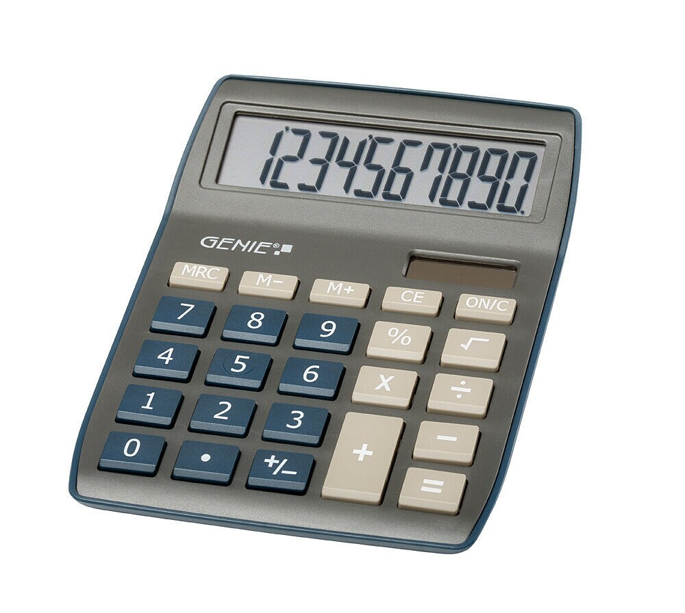 Genie 840Db Solar Tischrechner Rechenmaschine Rechner Bürorechner  Taschenrechner Online Kaufen Bei Netto
