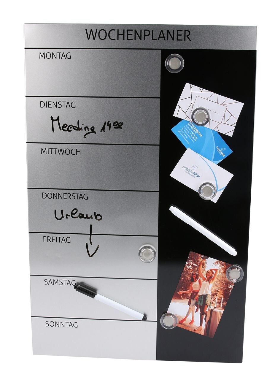 GENIE Wochenplaner Magnettafel Terminplaner Blackboard Wandtafel Pinnwand Magnet | 04015468107945