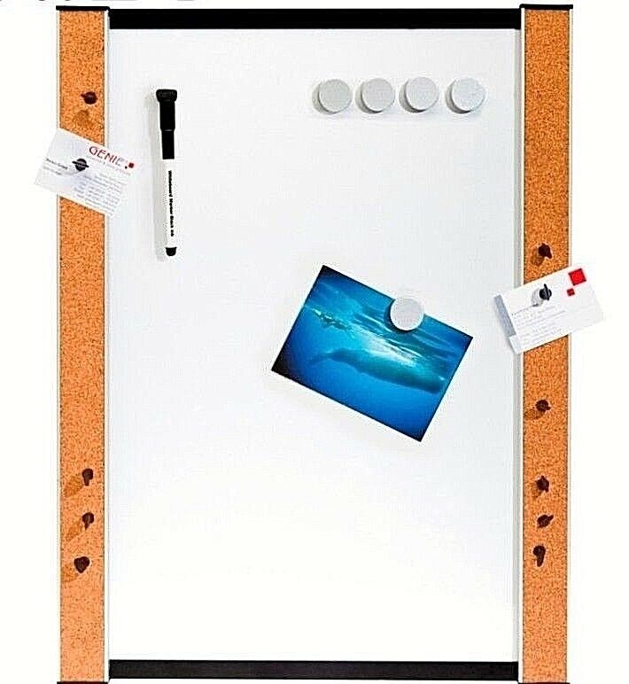 GENIE Whiteboard Kork Magnettafel Memoboard Wandtafel Pinnwand Schreibtafel NEU! | 04015468112130