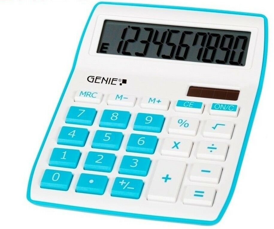 Genie 840B Solar Tischrechner Rechenmaschine Rechner Bürorechner  Taschenrechner Online Kaufen Bei Netto