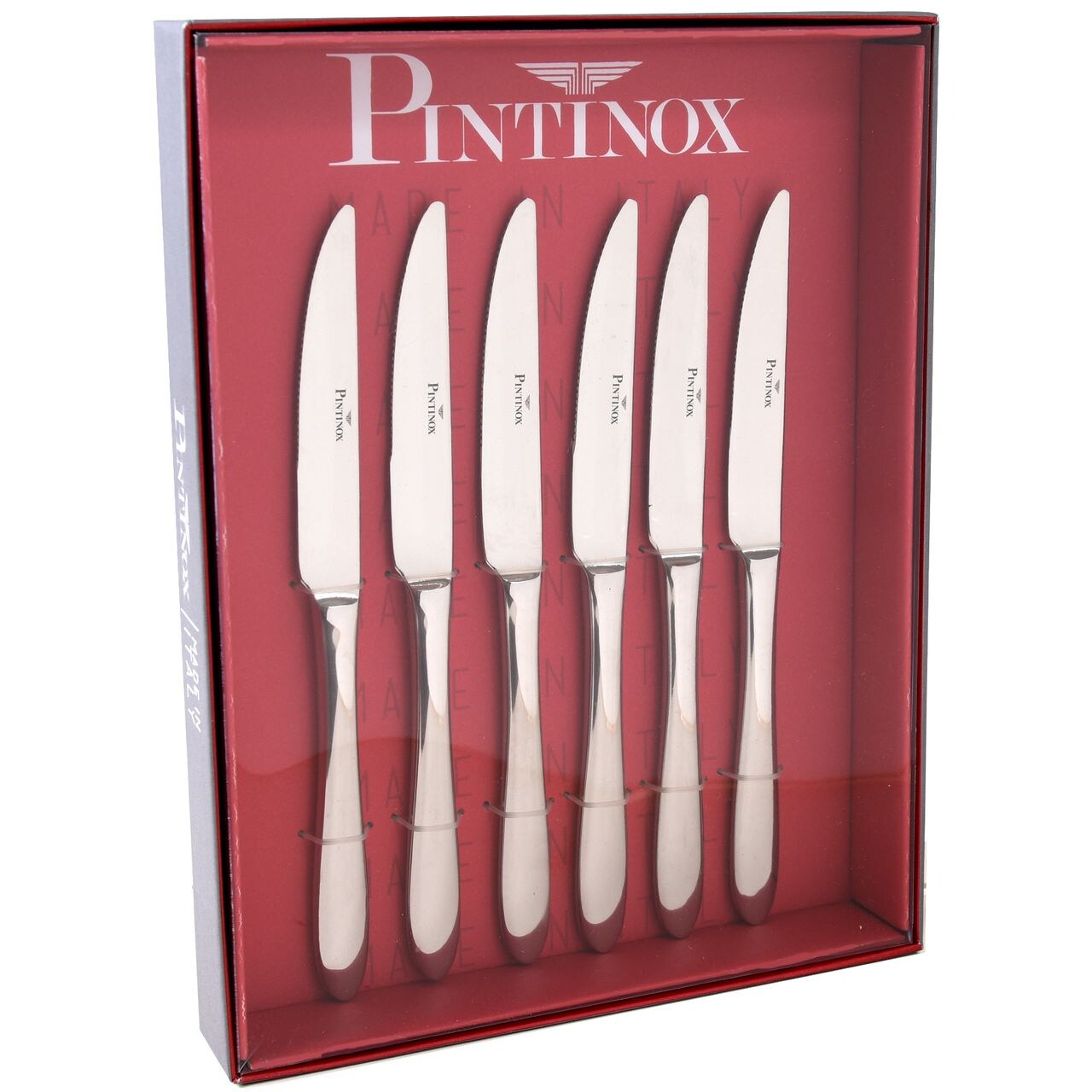 PINTINOX Steakmesser geschmiedet Wellenschliff Edelstahl 18/10  Ritz 6 tlg. | 08007163254242