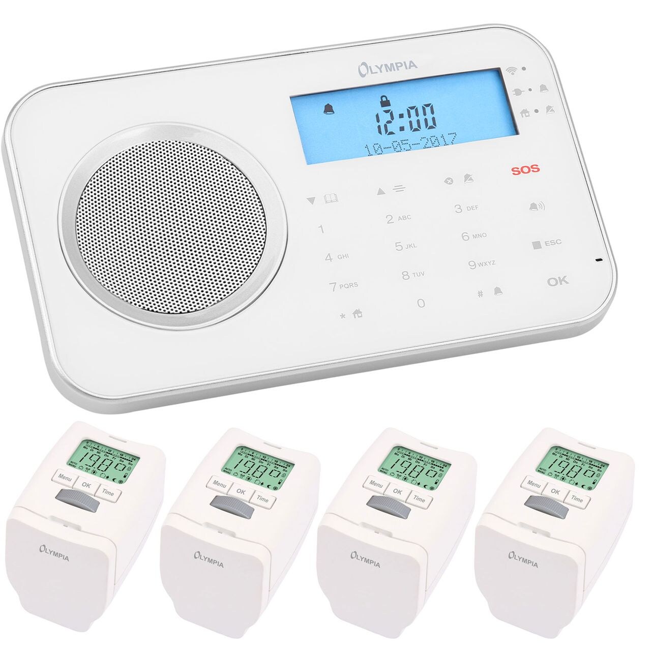 4 Stück Smart Home Heizkörperthermostatt Starterset Steuerung Heizung App & WLAN | 04004721686792