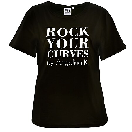 ANGELINIA KIRSCH Curvy Damen T-Shirt, Black, 56 - Bild 1