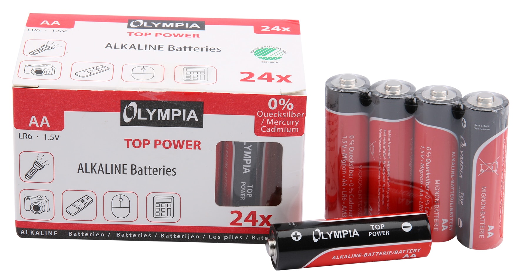 24 St&uuml;ck Top Power Alkaline Batterien Typ AA - Bild 1