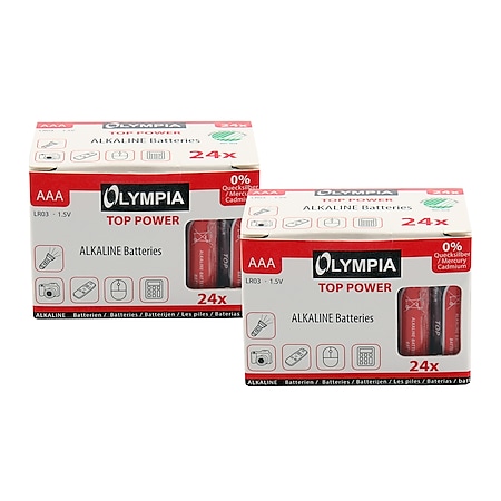 48 Stück Top Power Alkaline Batterien Typ AAA - Bild 1