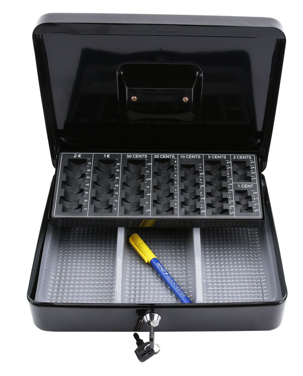 CB770 Plus Geldkassette mit M&uuml;nzz&auml;hleinsatz und Geldpr&uuml;fstift - Bild 1