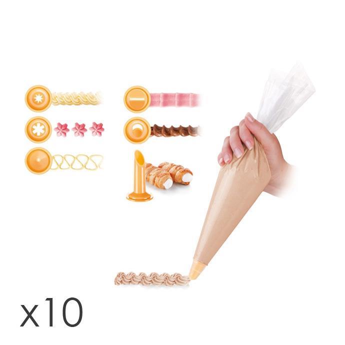 Tescoma Spritzbeutel DEL&Iacute;CIA 30 cm 10 Teile im Set 6 T&uuml;llen - Bild 1