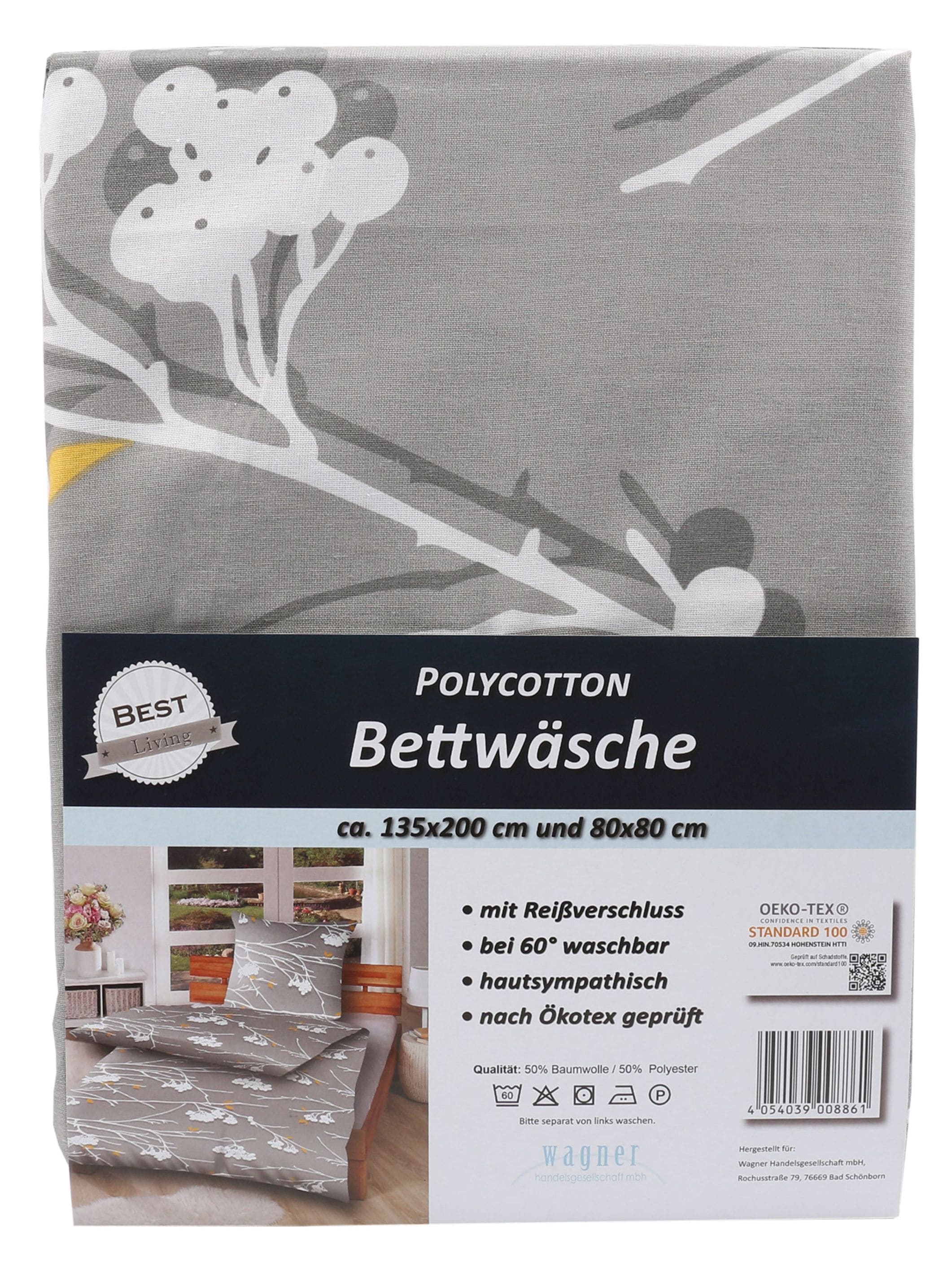 Wagner Bettw&auml;sche Polycotton 135x200 cm und 80x80 cm verschiedene Designs - Bild 1
