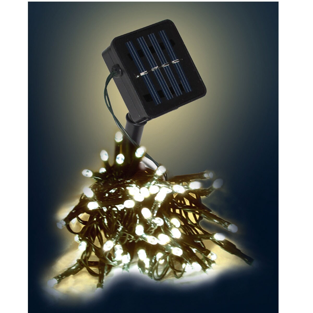 LEX 50er Solar LED-Lichterkette warmwei&szlig; innen & au&szlig;en 5 m - Bild 1