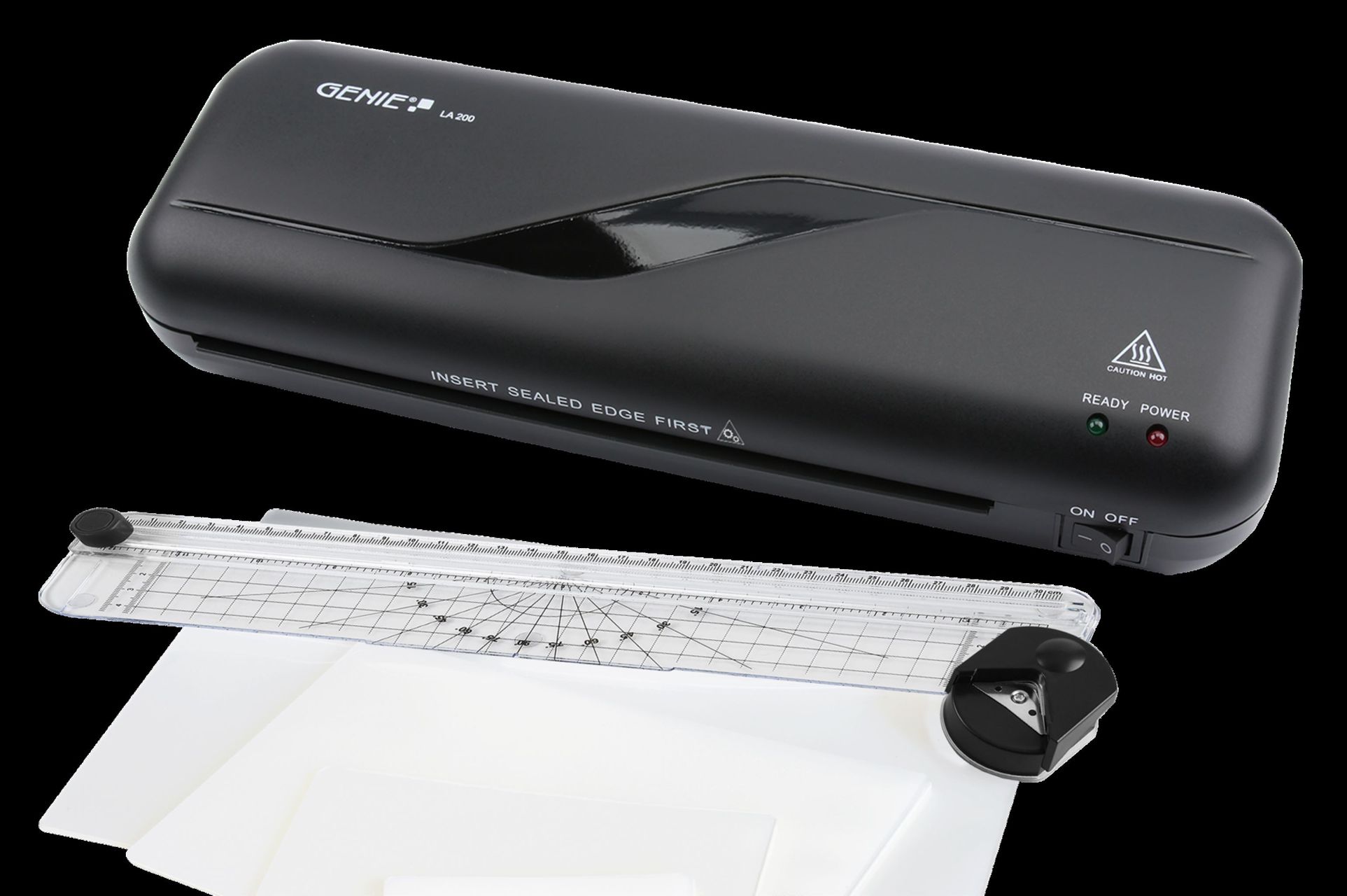 Genie 4 in 1 Laminierger&auml;t mit Schneidelineal und Eckenrunder inklusive 50 Laminierfolien. - Bild 1