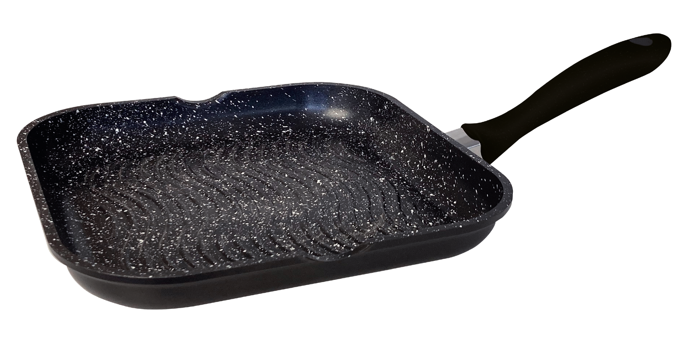 Grillpfanne Alu Guss &Oslash;28cm Steakpfanne Fischpfanne Pfanne braten auch induktion - Bild 1