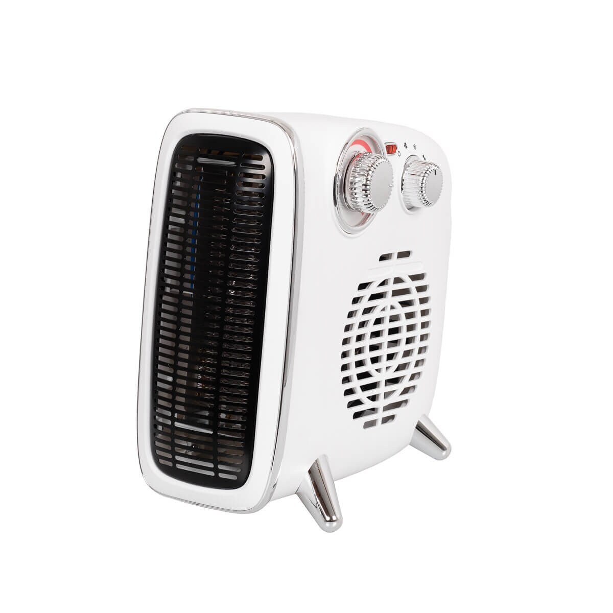 EUROM Retro Heizstrahler Ventilator 1800 Watt und 3 Leistungsstufen weiß | 08713415352160