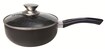 Cheffinger Saucentopf ø 20cm mit Deckel Kasserolle Butterpfanne Schwarz Induktion Marmor Stieltopf