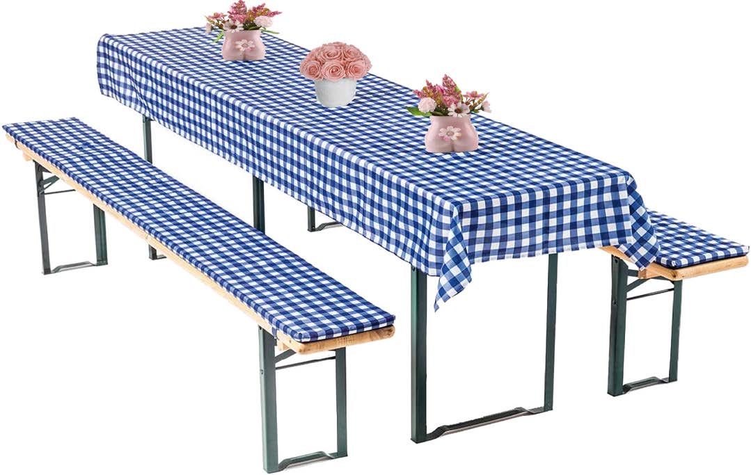 Bierbankauflagen-Set, Auflage Tischdecke 3-teilig Farbwahl - Bild 1