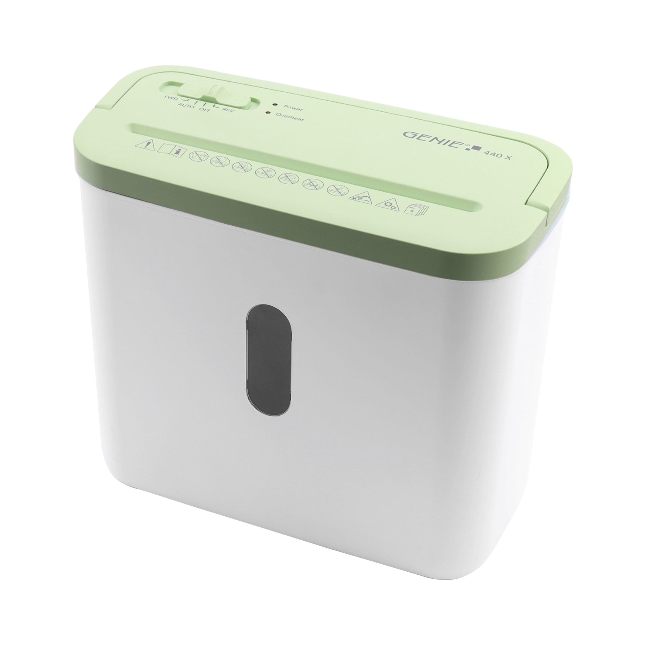 GENIE 440 X Aktenvernichter, 4 Blatt, Partikelschnitt wei&szlig;/gr&uuml;n - Bild 1