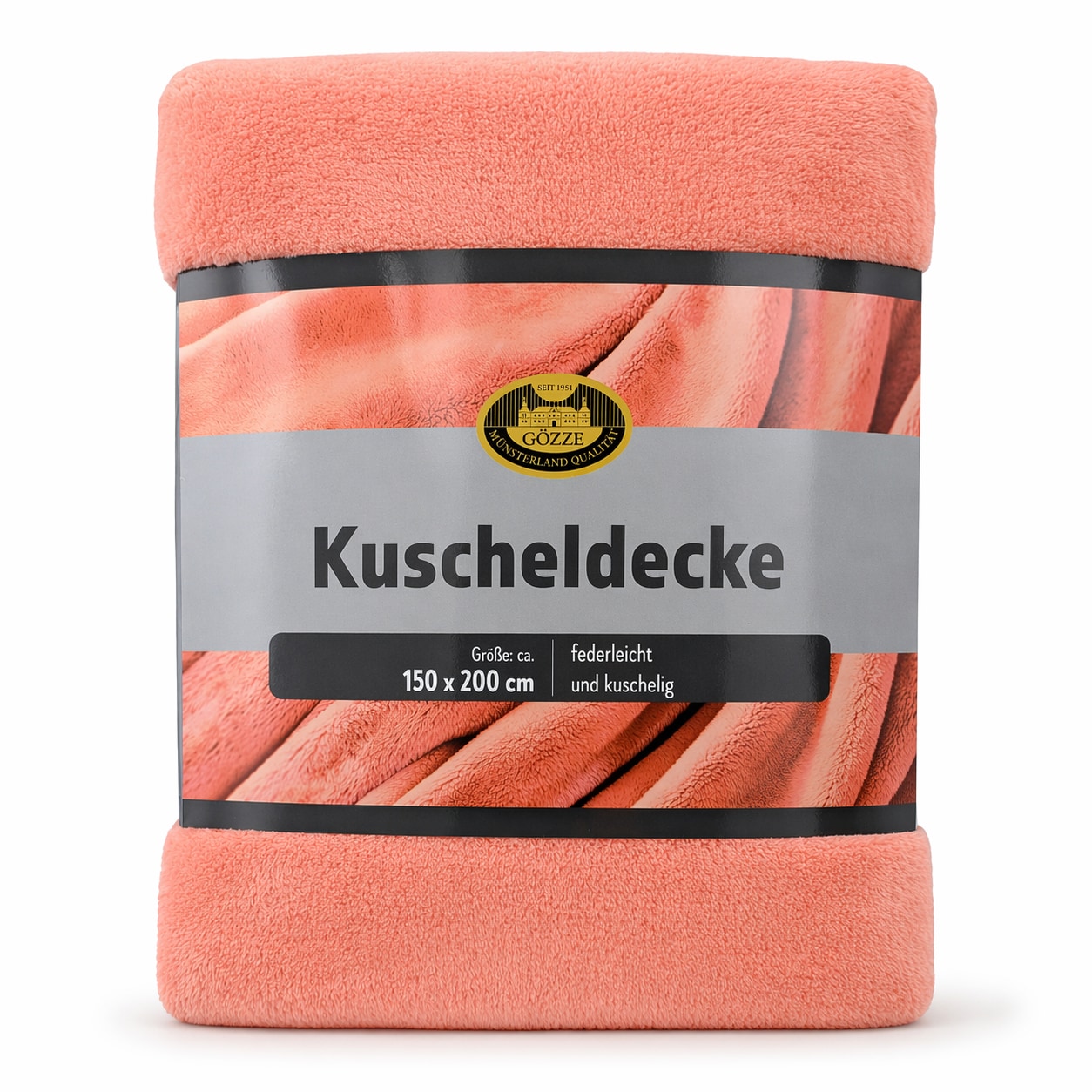 Premium Kuscheldecke 150x200 cm &ndash; Samtweiche Wohndecke & Tagesdecke in 5 Trendfarben - Bild 1