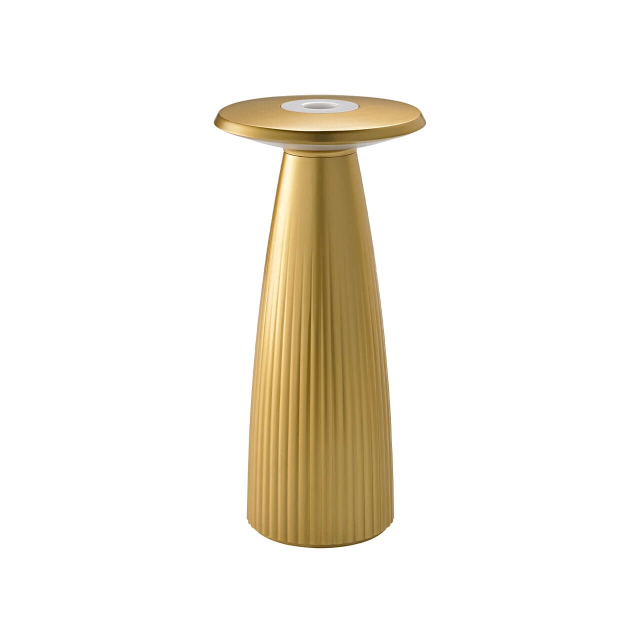 SIGOR Blumenvase Akku-Tischleuchte LED Nuflair 24cm Flex-Mood IP54 USB-C dimmbar goldfarben