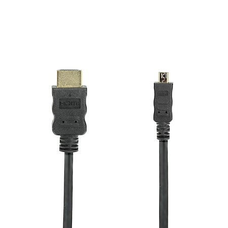 Purelink High Speed Micro HDMI-Kabel m. Ethernet Kanal, schwarz, versch. Längen Länge: 1 m - Bild 1