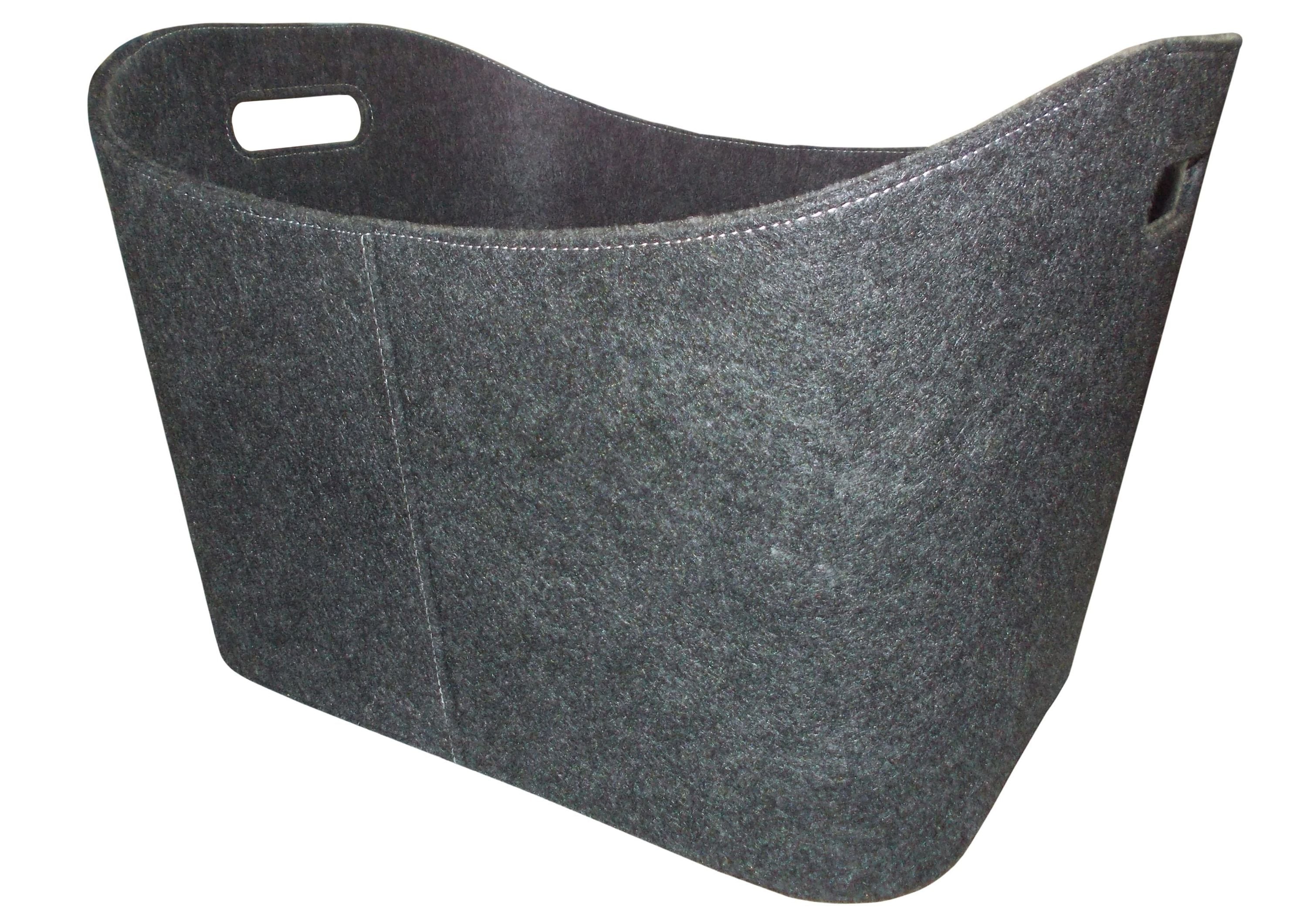 Metrox Holz- und Allzweckkorb mit grauem Filzbezug 99157 - Bild 1