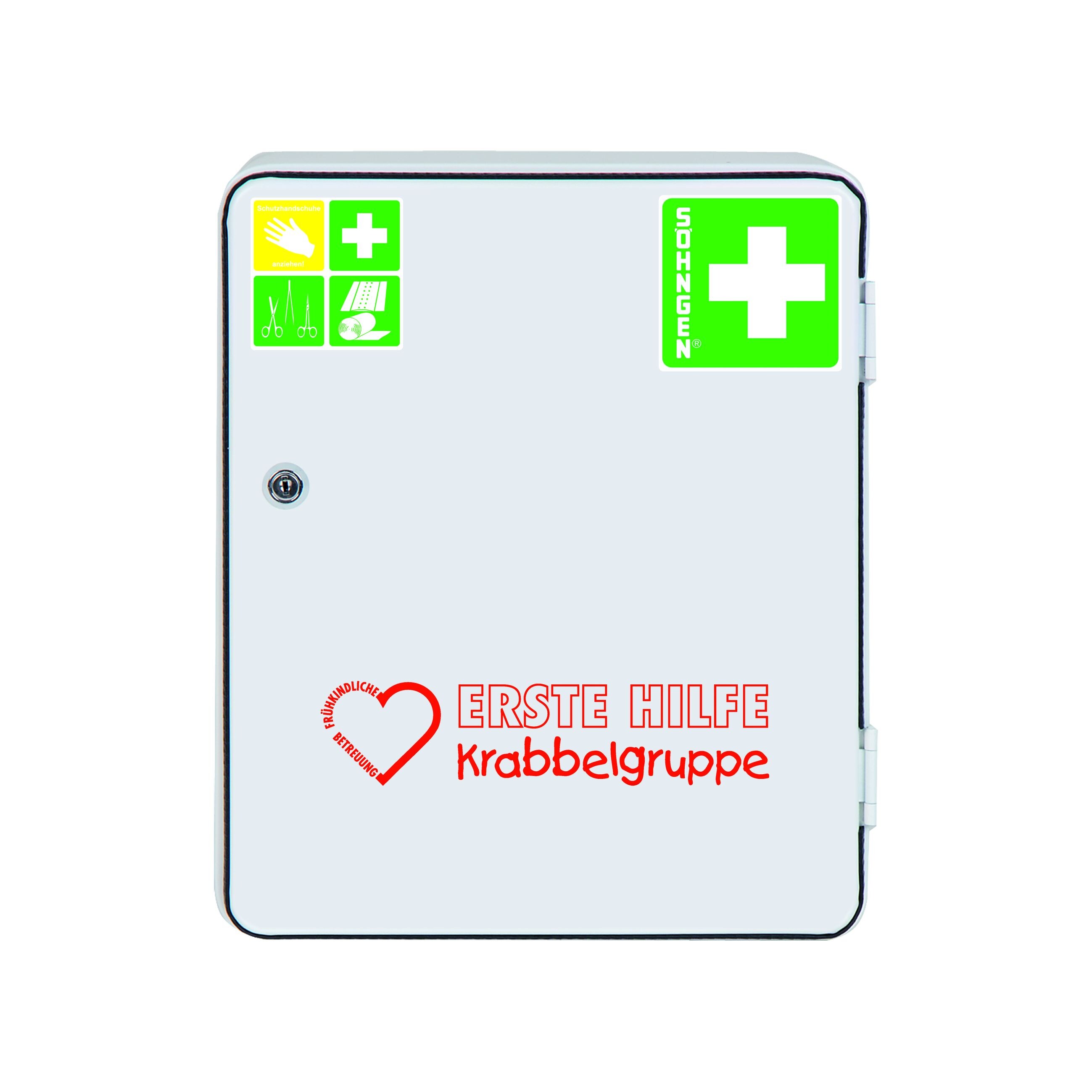S&ouml;hngen Erste-Hilfe-Verbandschrank 'Krabbelgruppe' Set, Kindergarten - Bild 1