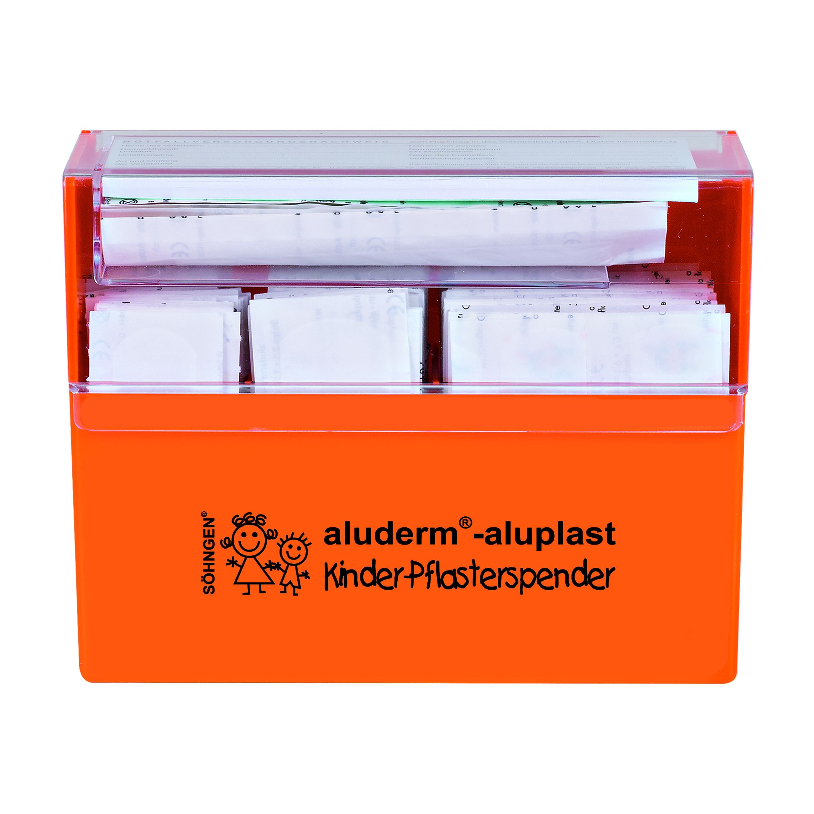S&ouml;hngen Pflasterspender Kinder aluderm&reg;-aluplast, Spender mit 115 Wundpflaster - Bild 1