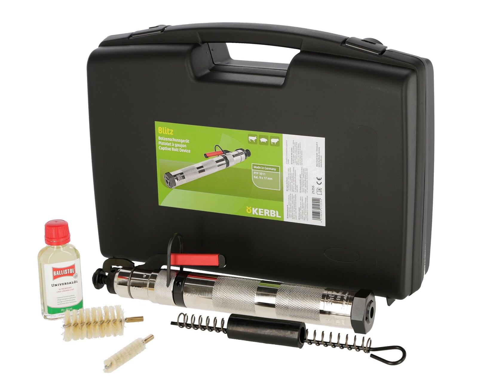 KERBL Viehbetäubungsapparat Blitz inkl. Zubehör-Koffer Tierbetäubungsgerä | 04018653212554