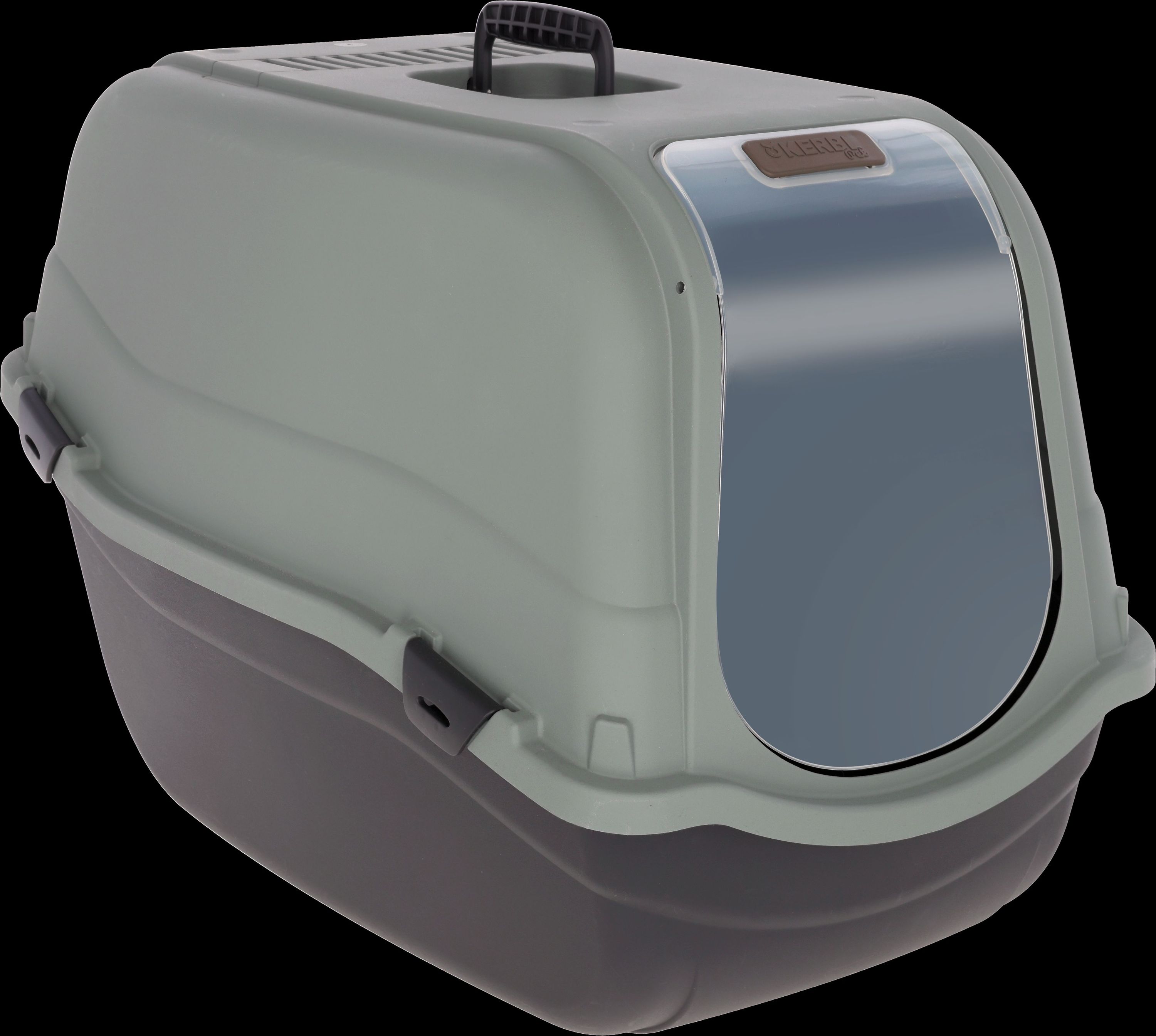 Kerbl Katzentoilete Emma Eco XL ( mit Filter, 65x44x46, schwarz/gr&uuml;ngrau) 80979 - Bild 1