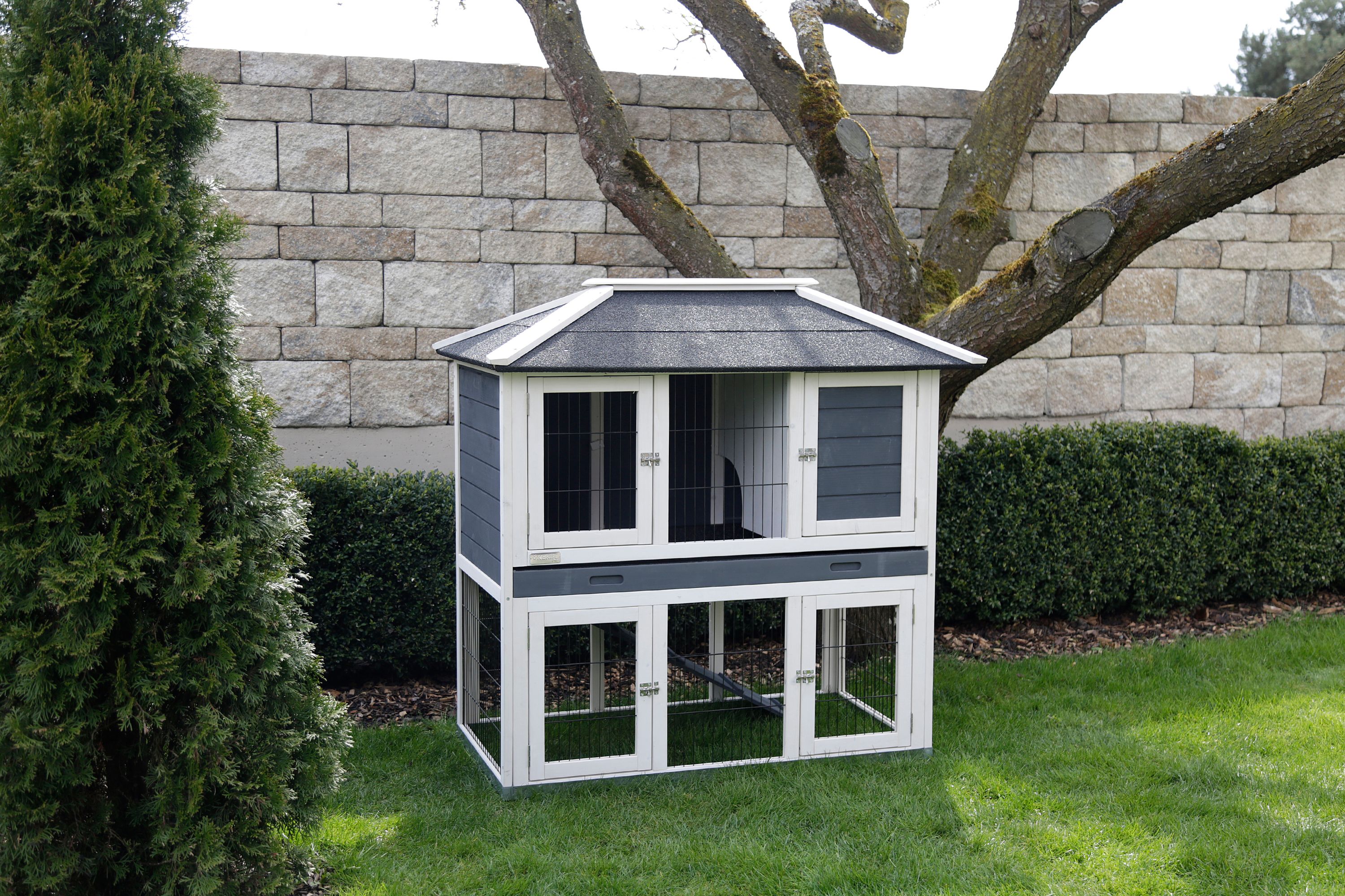 Kerbl Nagerstall Villa f&uuml;r Kleintiere Stall mit Freilaufgehege - Bild 1